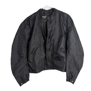 Joe Rocket Black Polyester Motorcycle Jacket Size 24.5" Pit-to-Pit Biker Gear